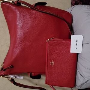 Coach handbag and wrist wallet